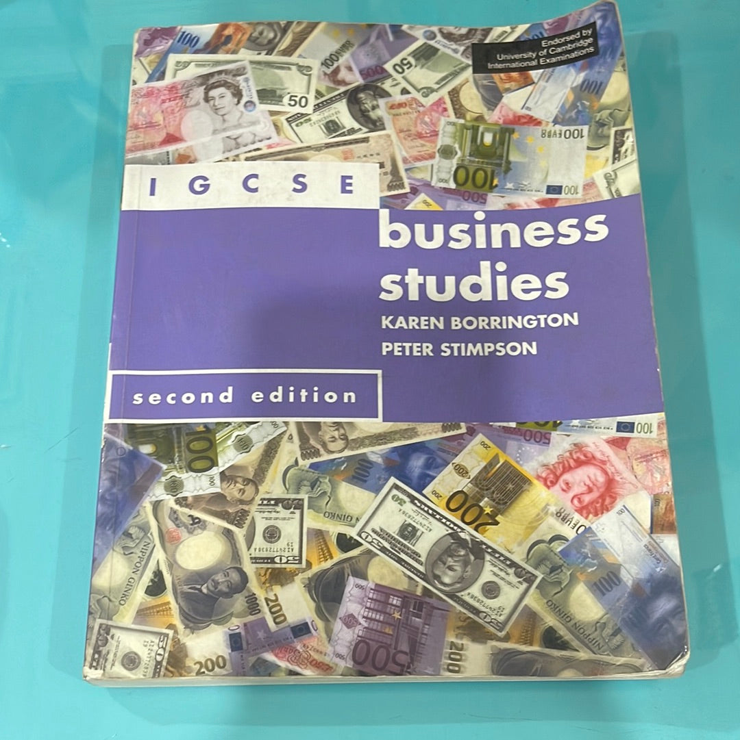 Business studies IGCSE