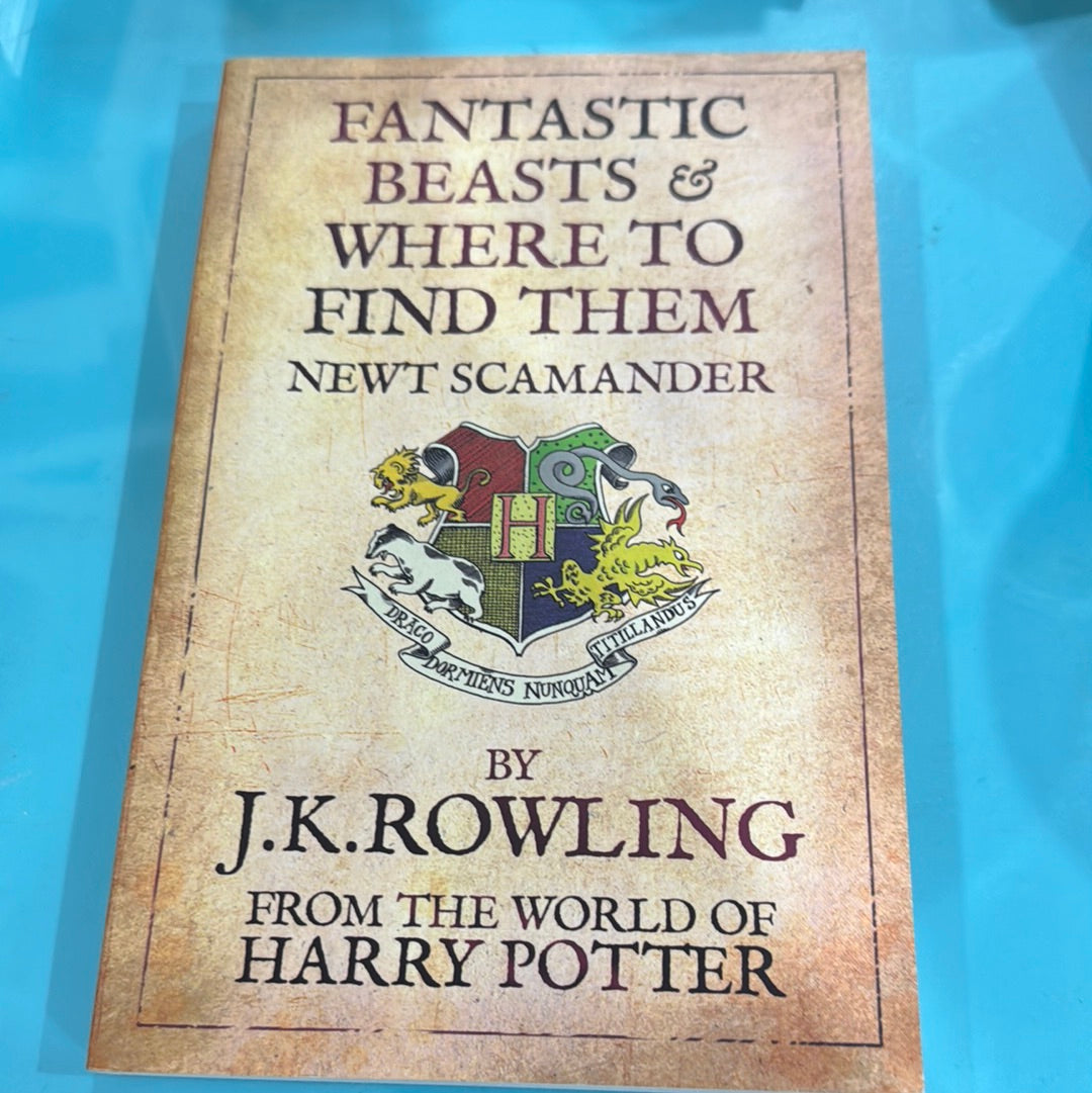 Fantastic beasts and where to find them newt Scamander￼- jk Rowling